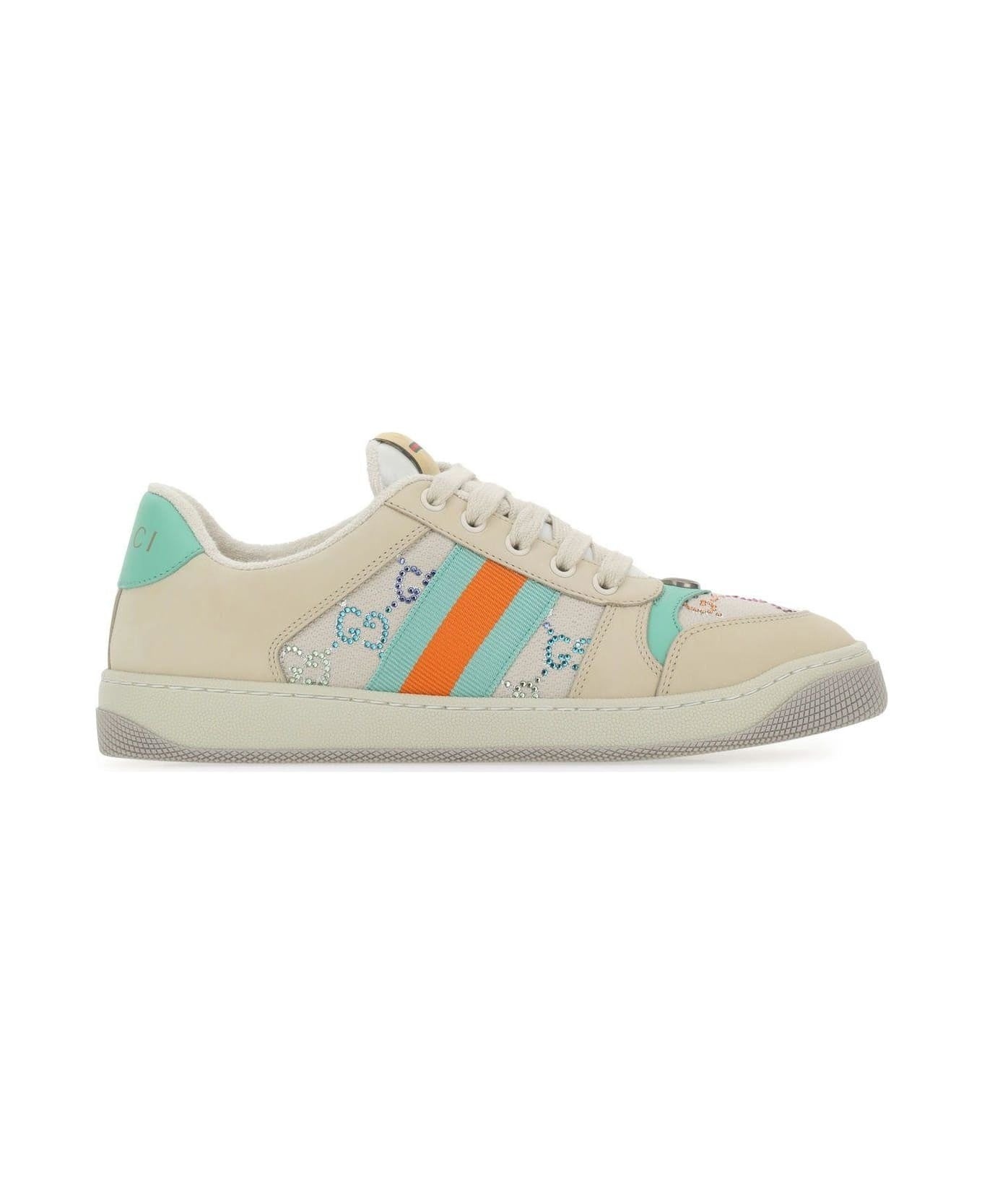 Gucci GG Crystal Screener Sneakers - 1