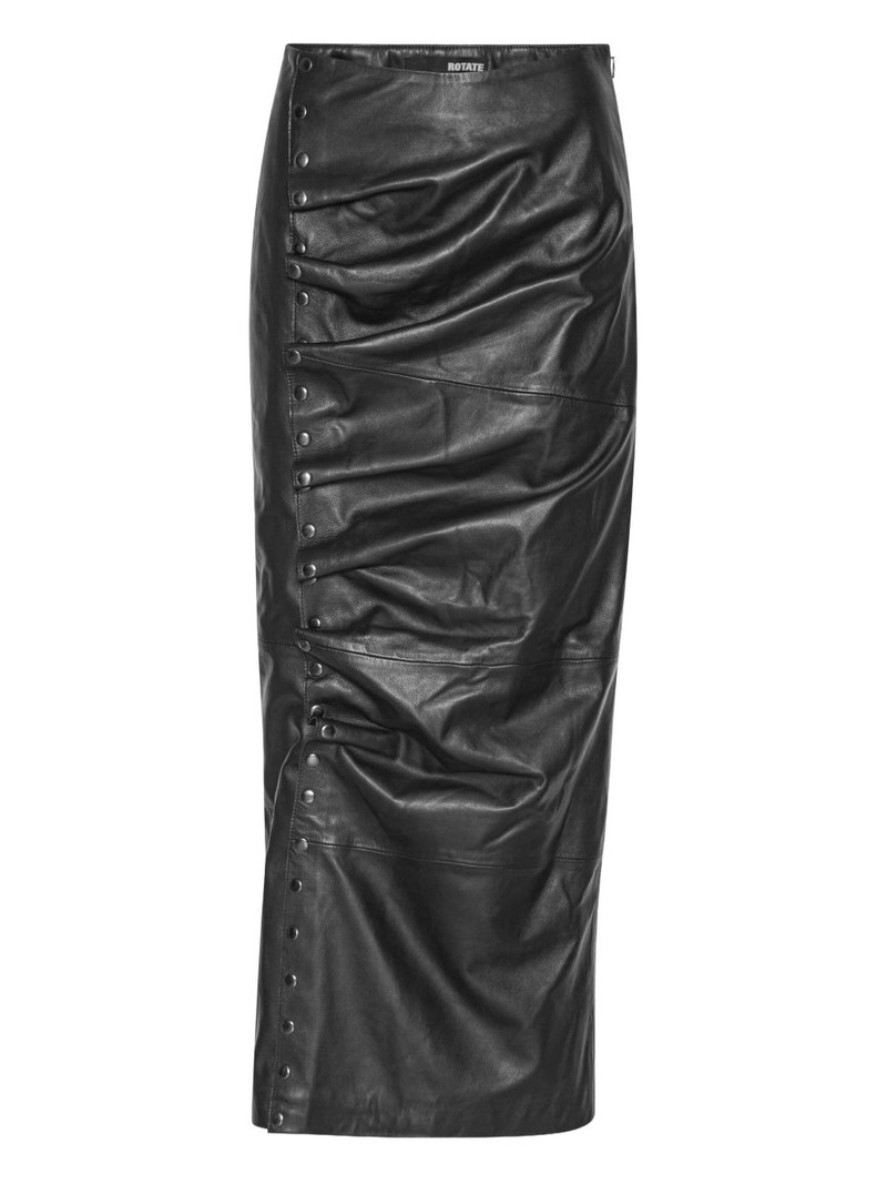 leather maxi skirt 1