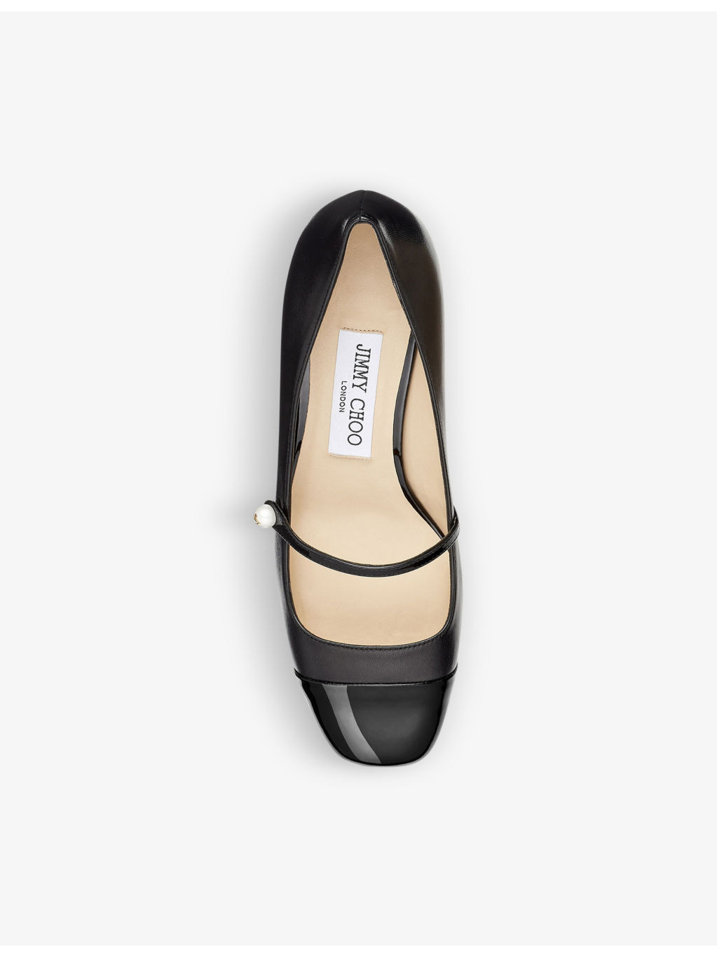 Elisa block-heel leather heeled courts - 3