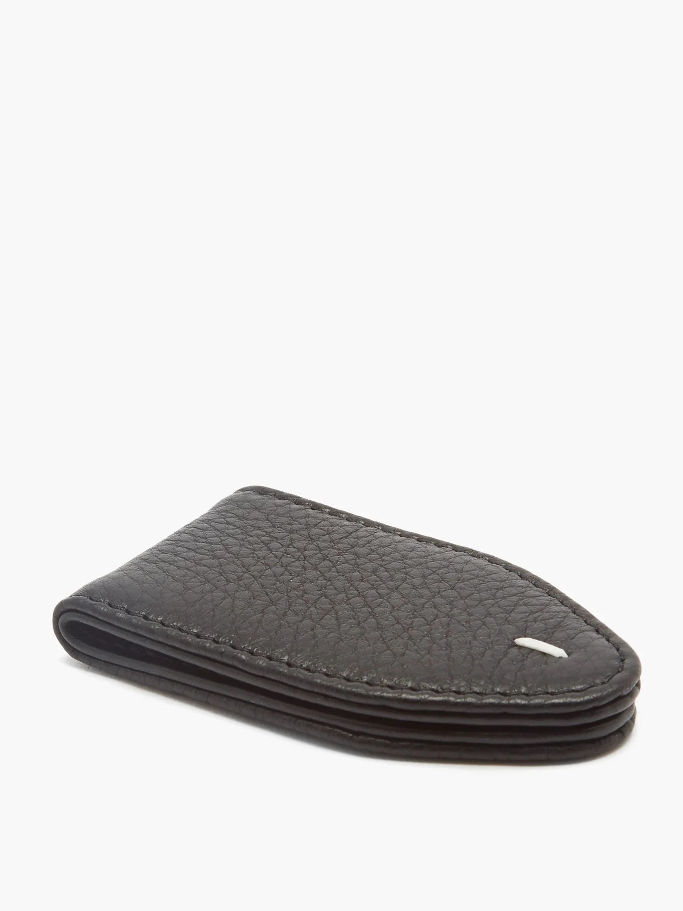 Grained-leather money clip - 4