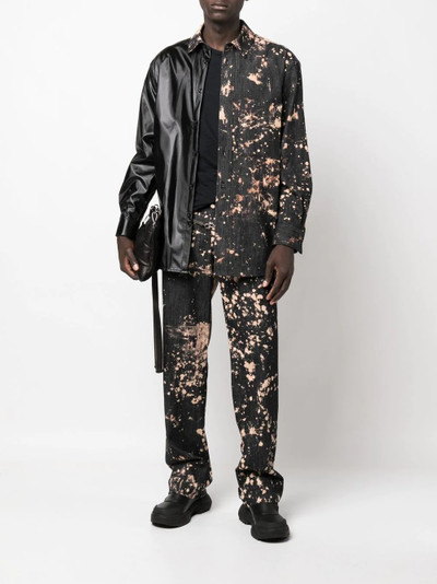 Song for the Mute bleached-effect straight-leg trousers outlook