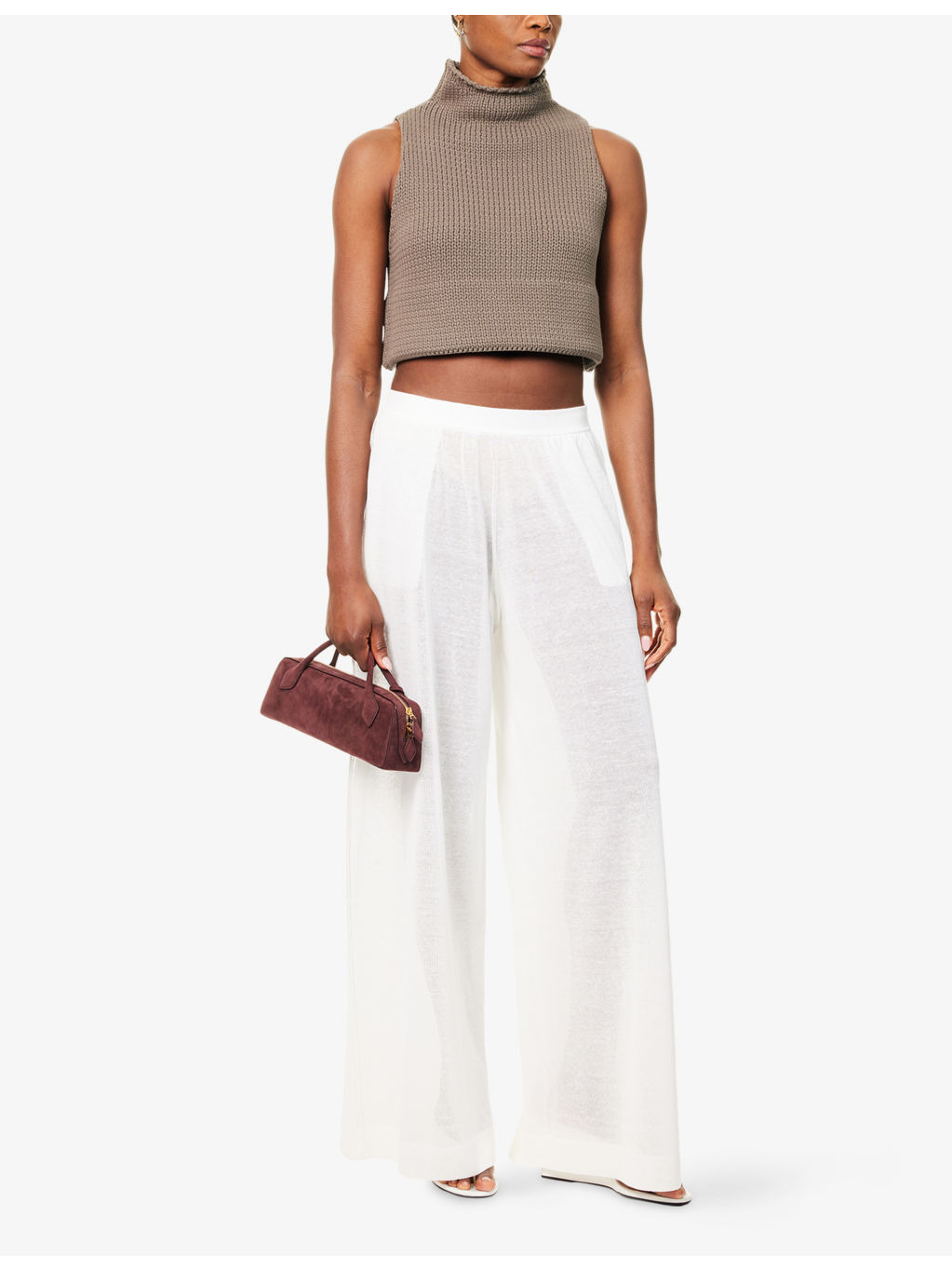 Fluid Wide-Leg Linen And Silk Trousers - 2