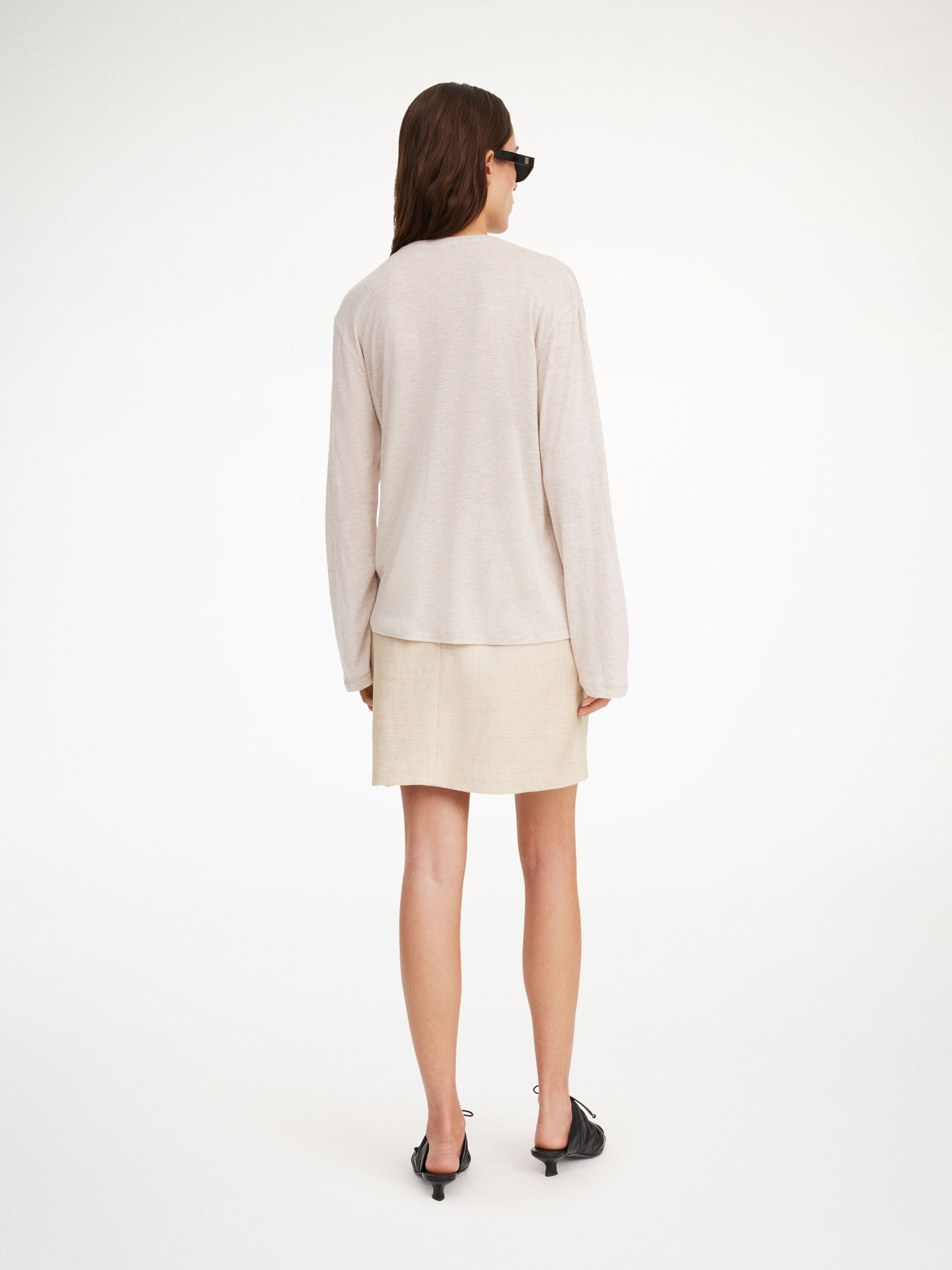 Chambray mini skirt - 3