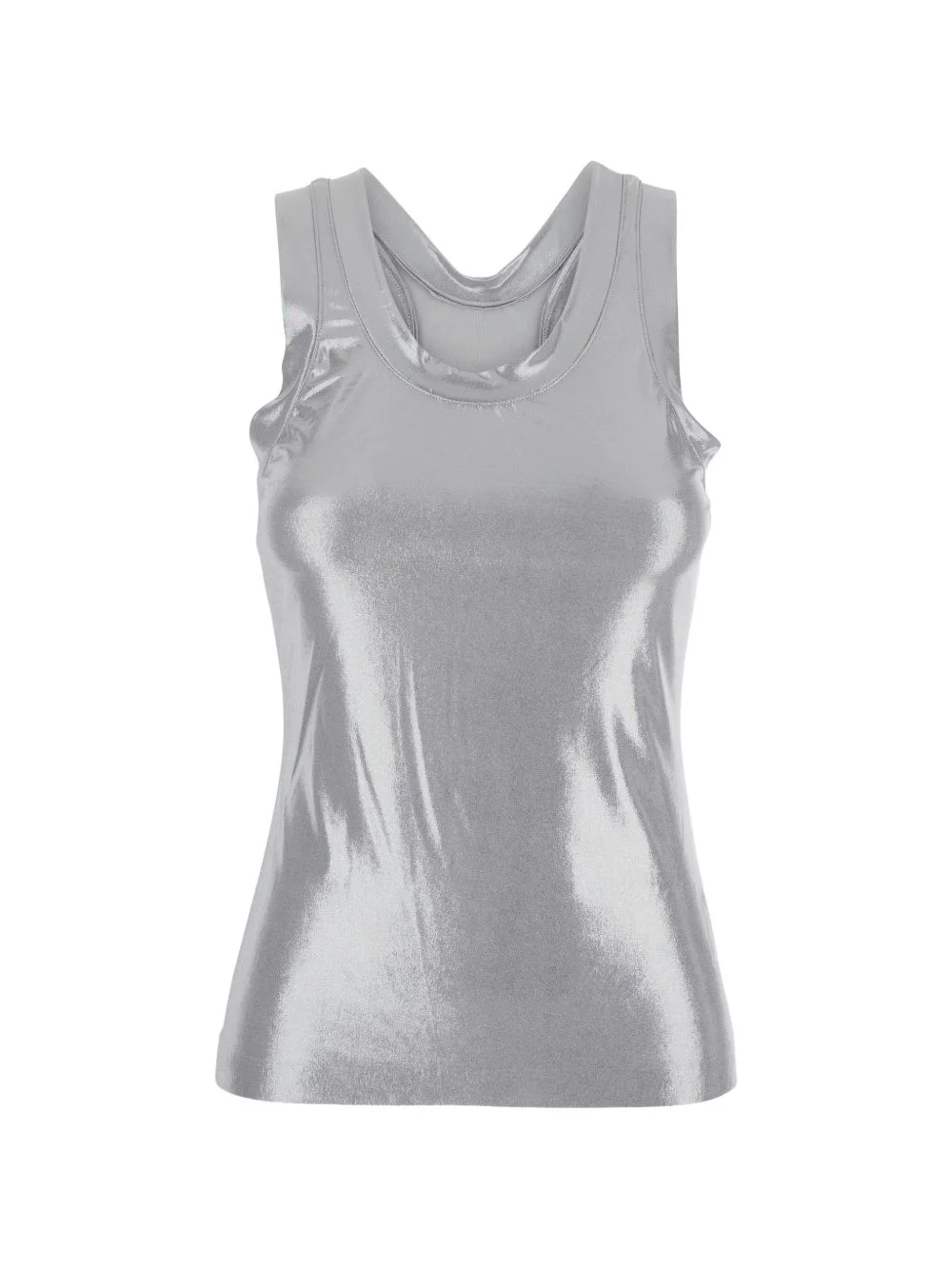 metallic racerback top - 1
