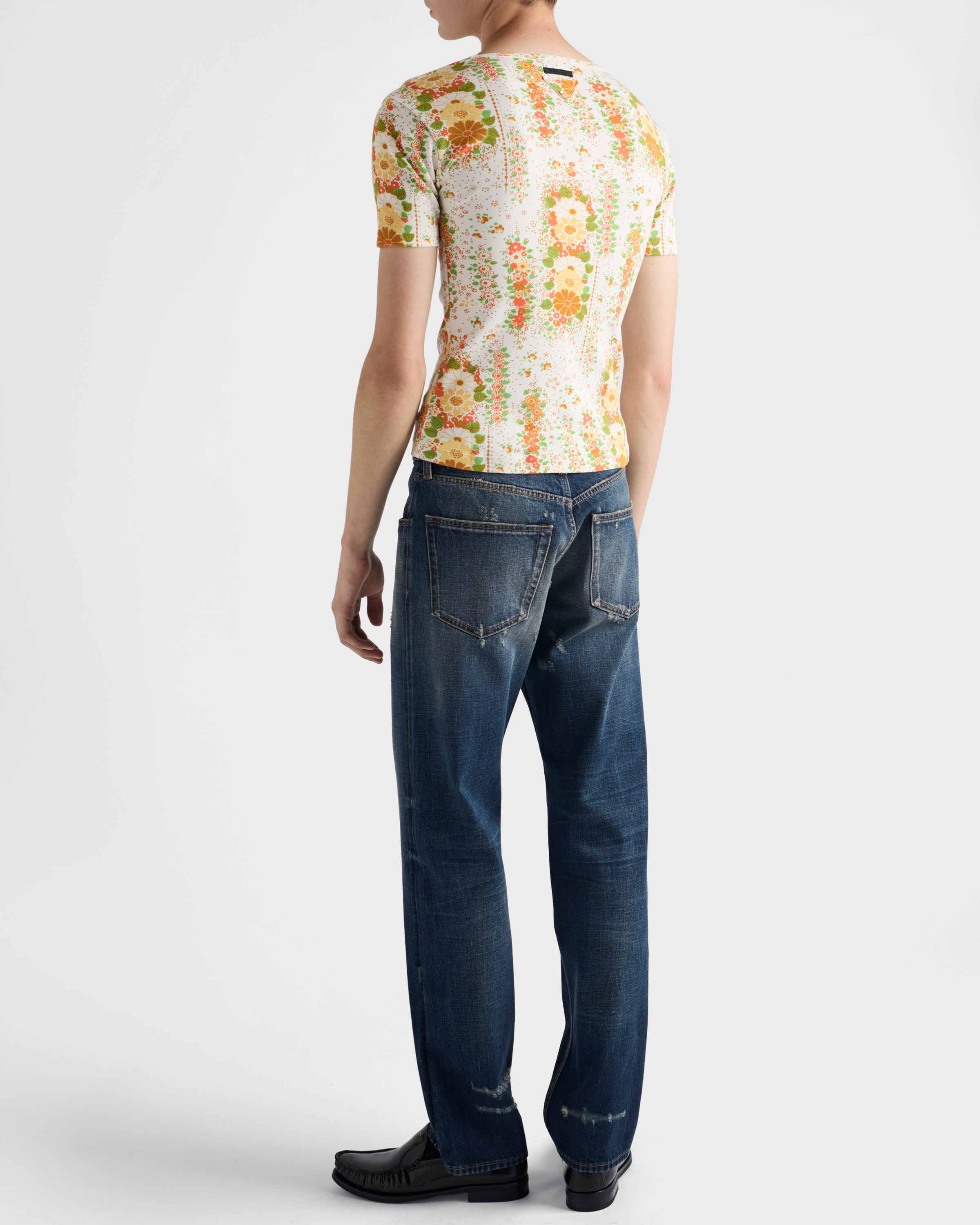 Floral print cotton T-shirt - 5