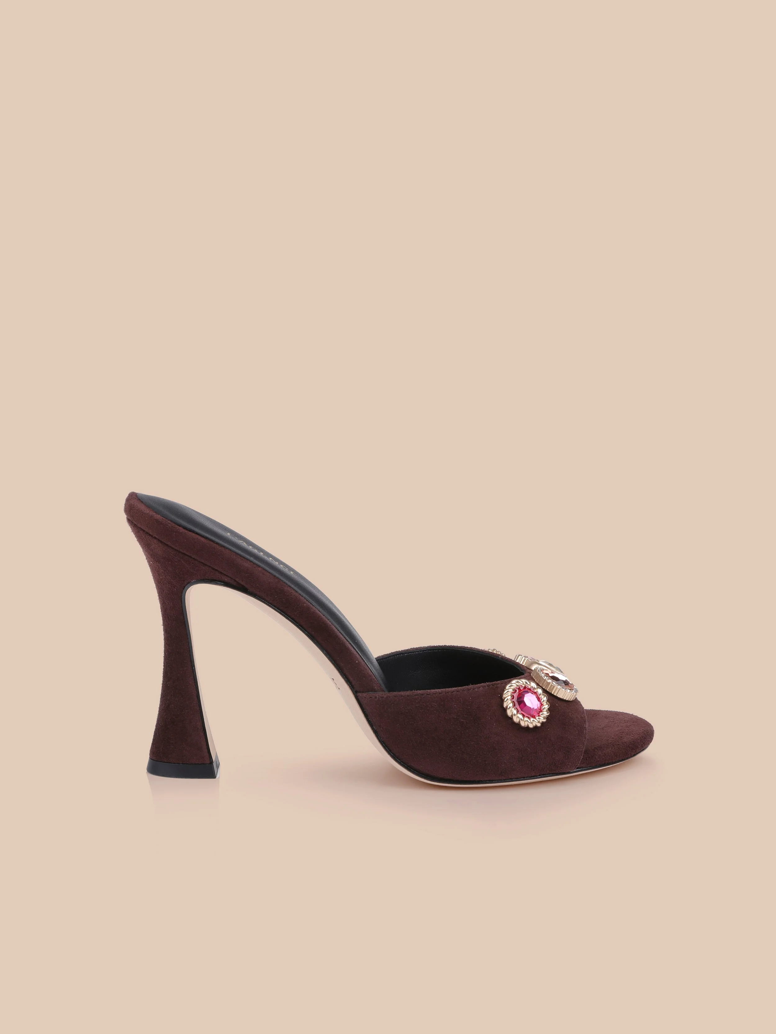 Avery Suede Open-Toe Mule - 1