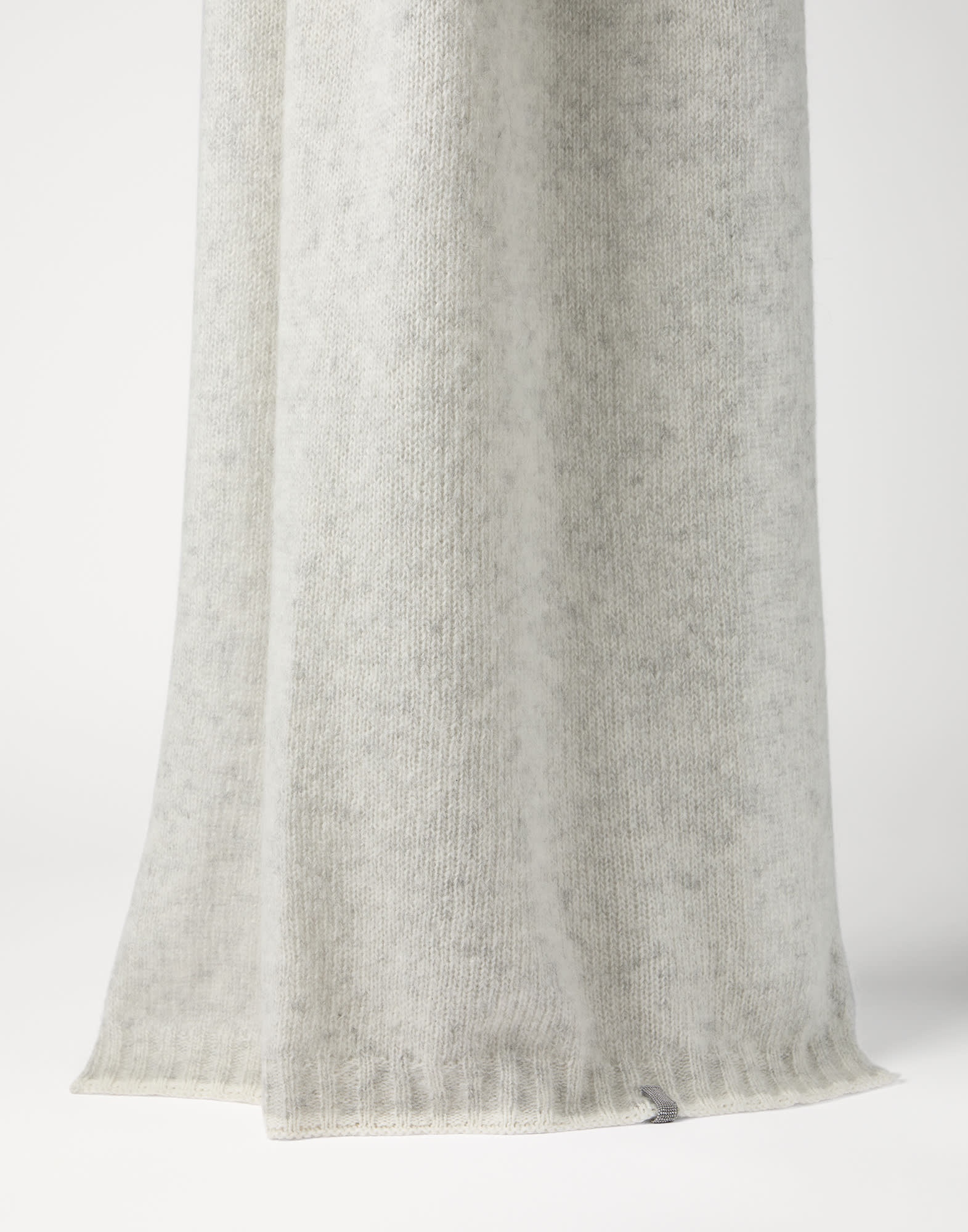 Wool and mohair scarf with monili - 1