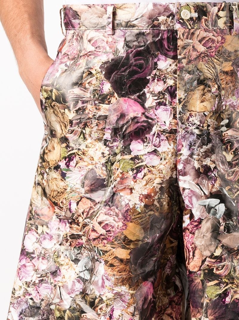 floral-print Bermuda shorts - 5