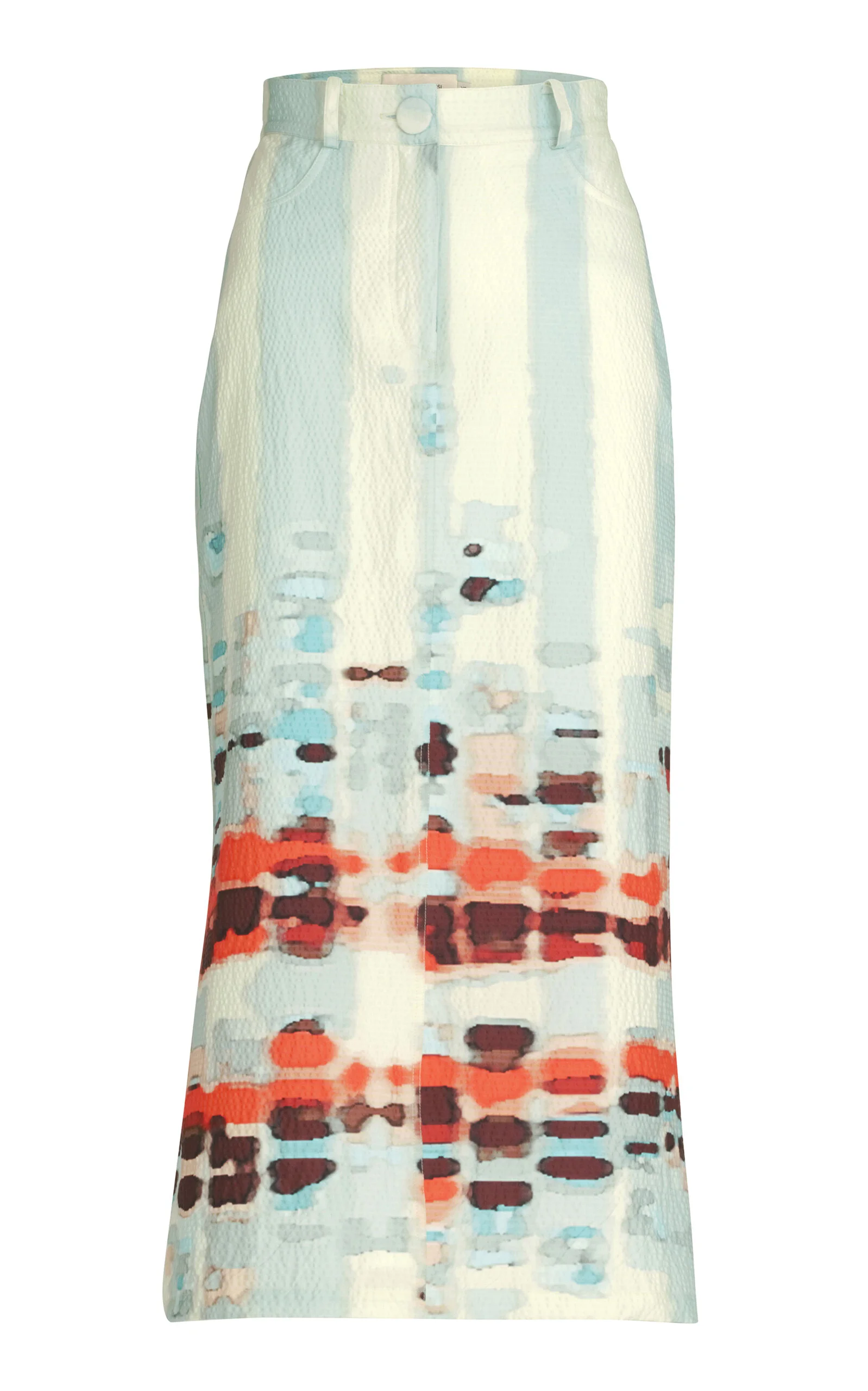 Layan Stretch-Cotton Midi Skirt multi - 1