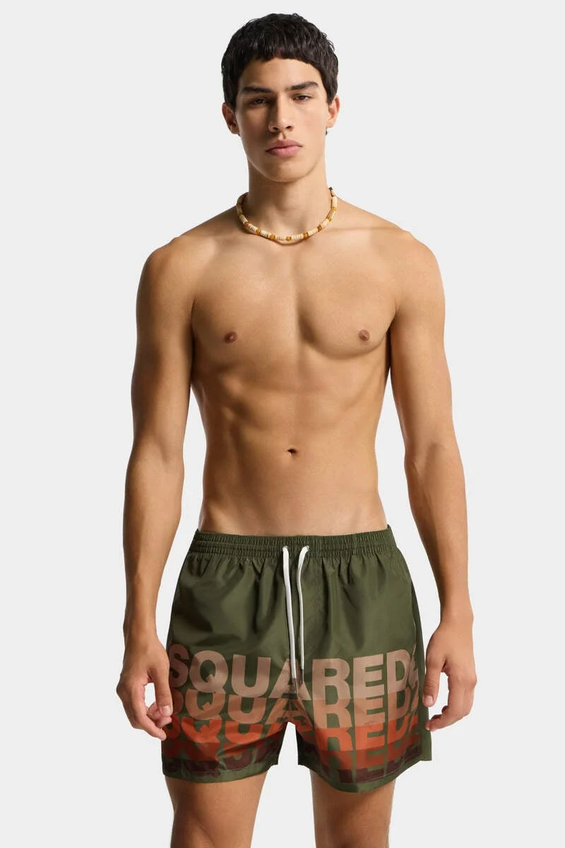 DSQUARED2 LOGO MIDI SWIM BOXER - 1