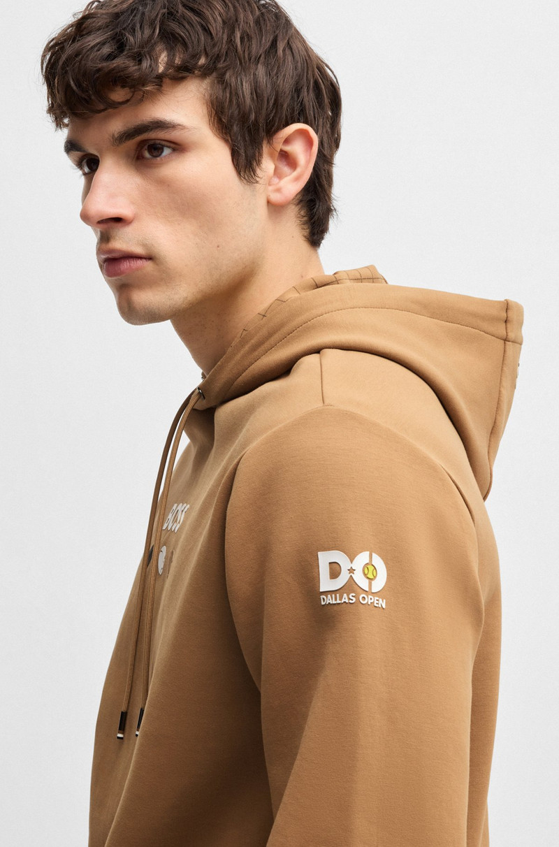 COTTON HOODIE WITH TENNIS ARTWORK 3