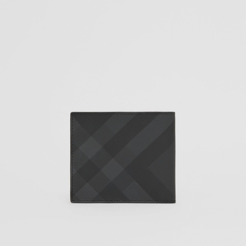 London Check International Bifold Coin Wallet 5