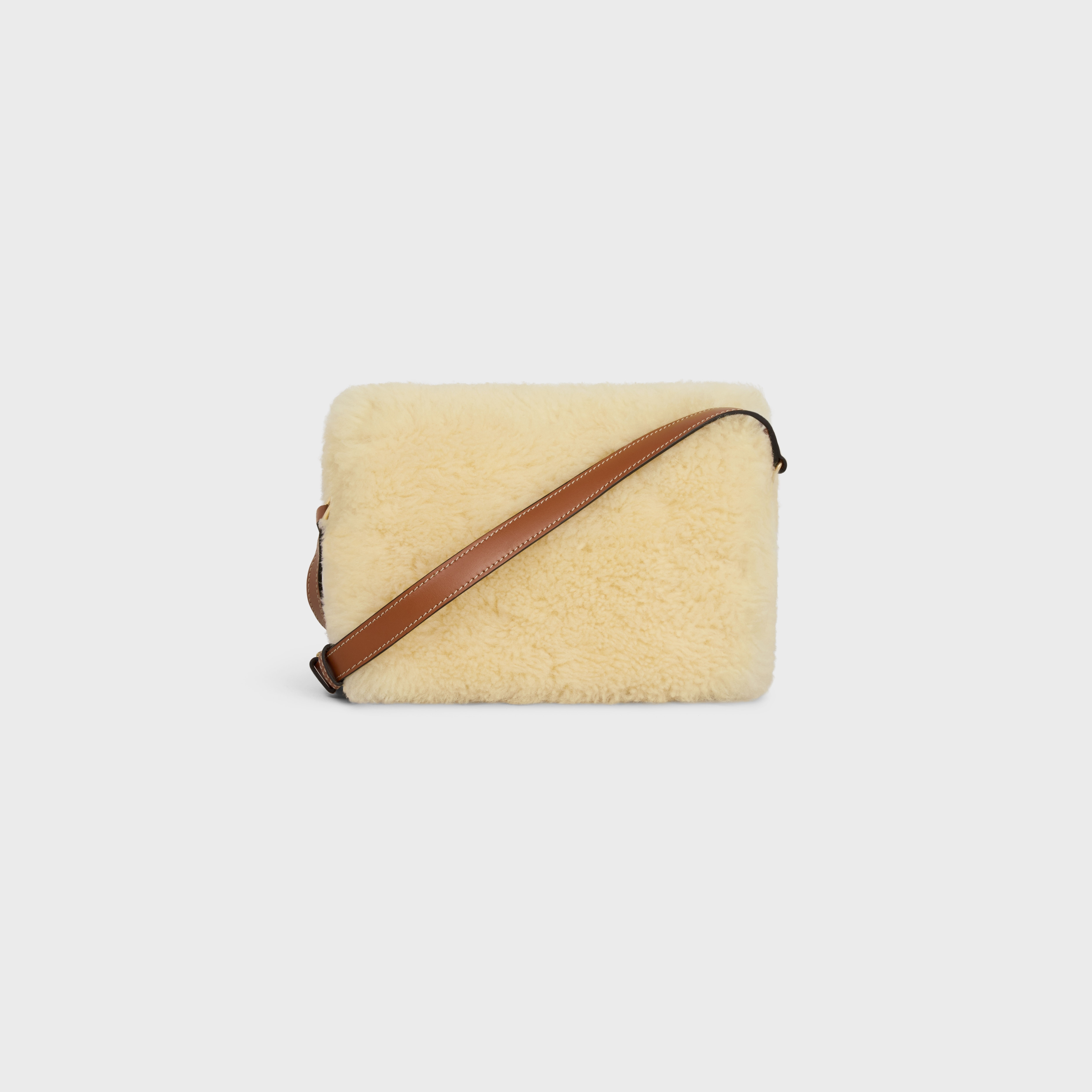 TEEN TRIOMPHE BAG in SHEARLING AND CALFSKIN - 3