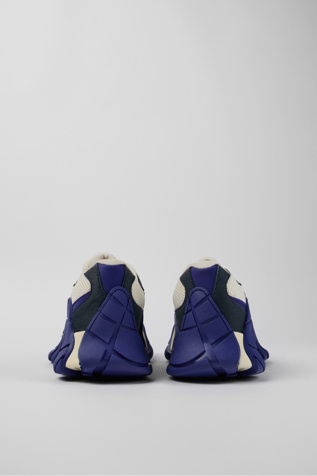 Blue and white sneakers - 3