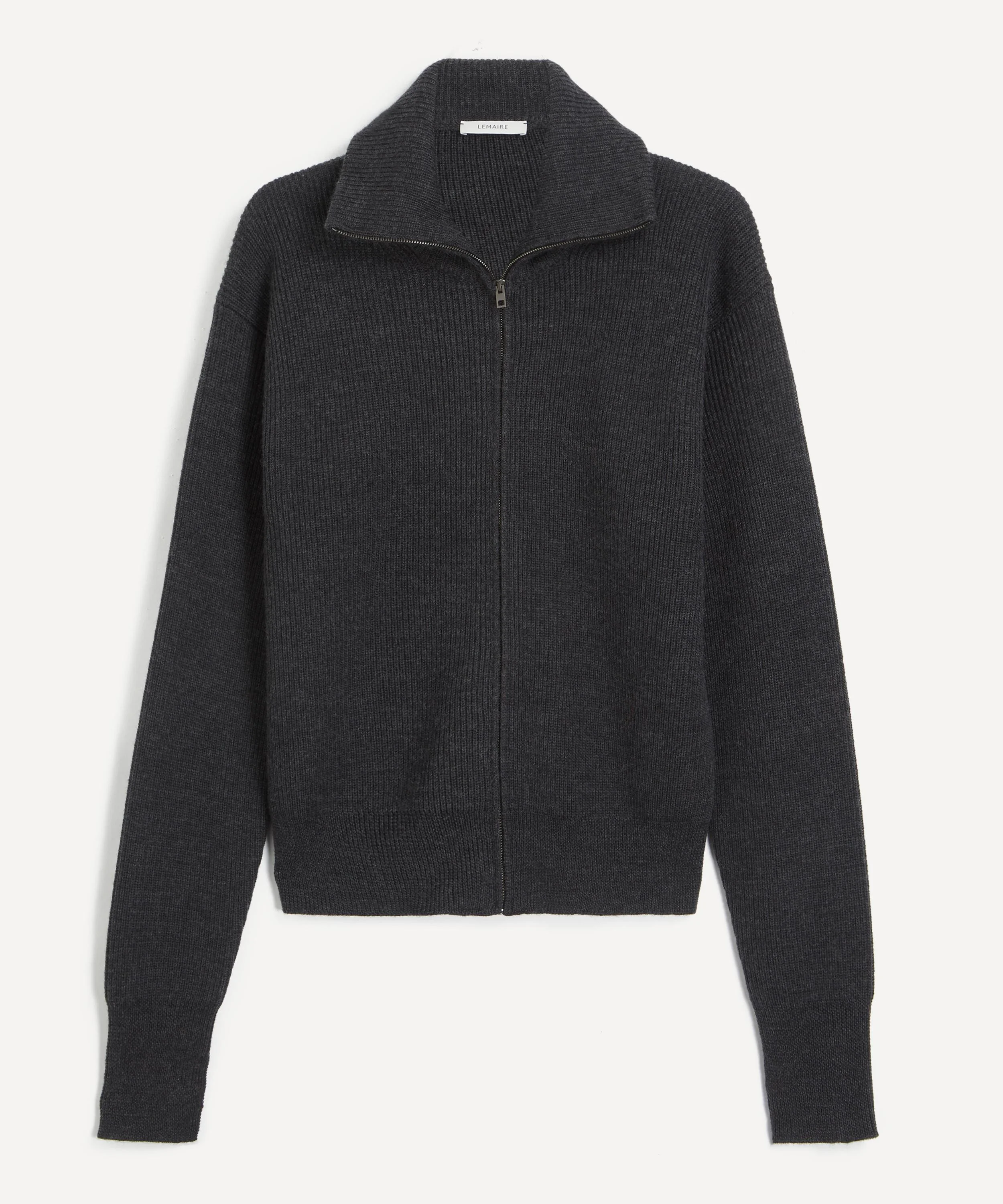 Zipped Wool Cardigan - 1