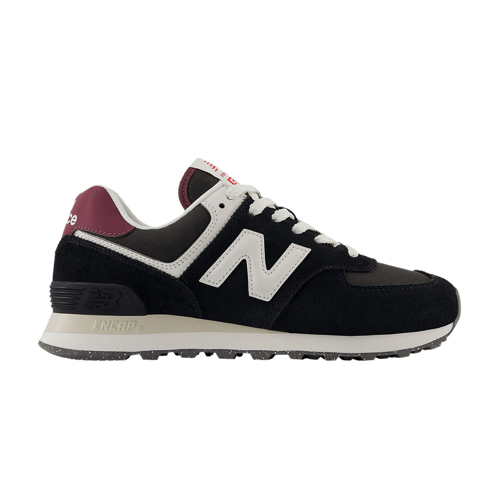 Wmns 574 'Black White Maroon' - 1