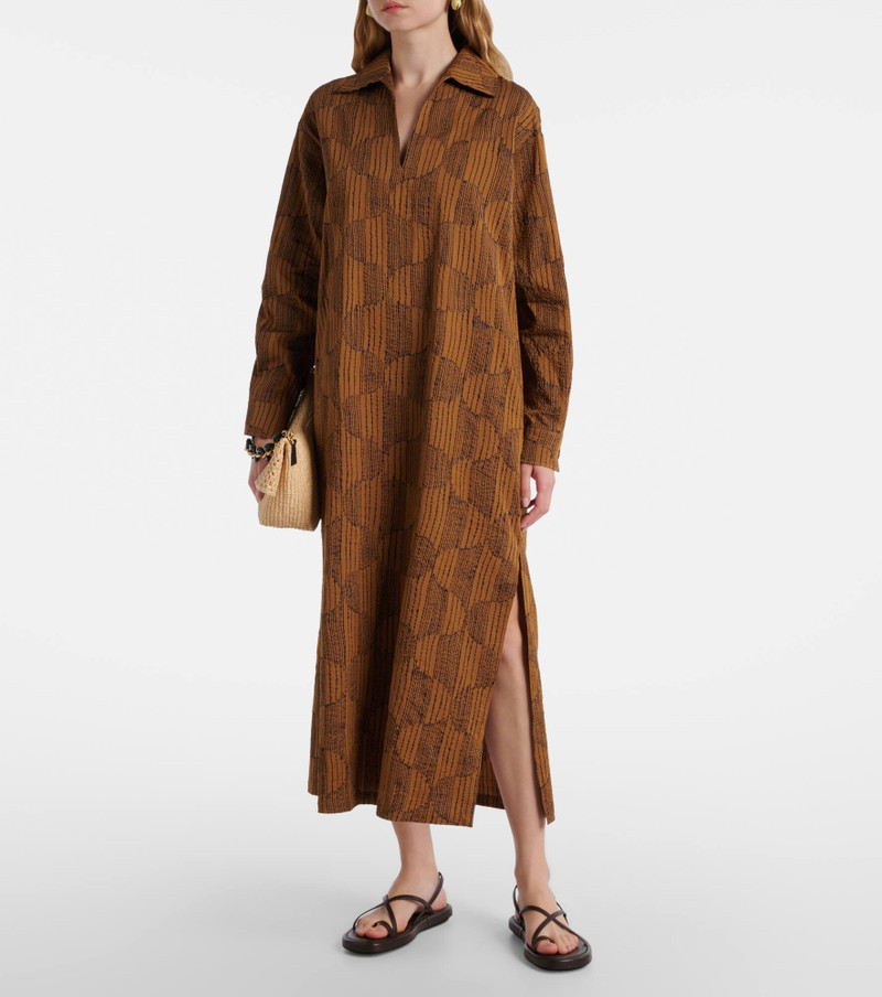 Max Mara geometric-print shirt midi day dress outlook