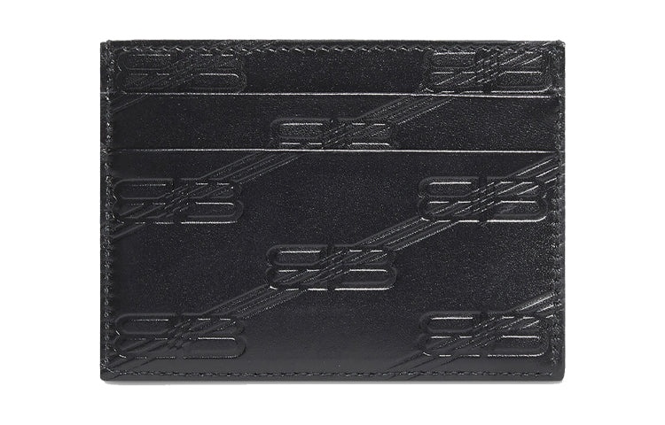 Balenciaga Embossed Monogram Card Case Box 'Black' 717763210JS1000 - 2