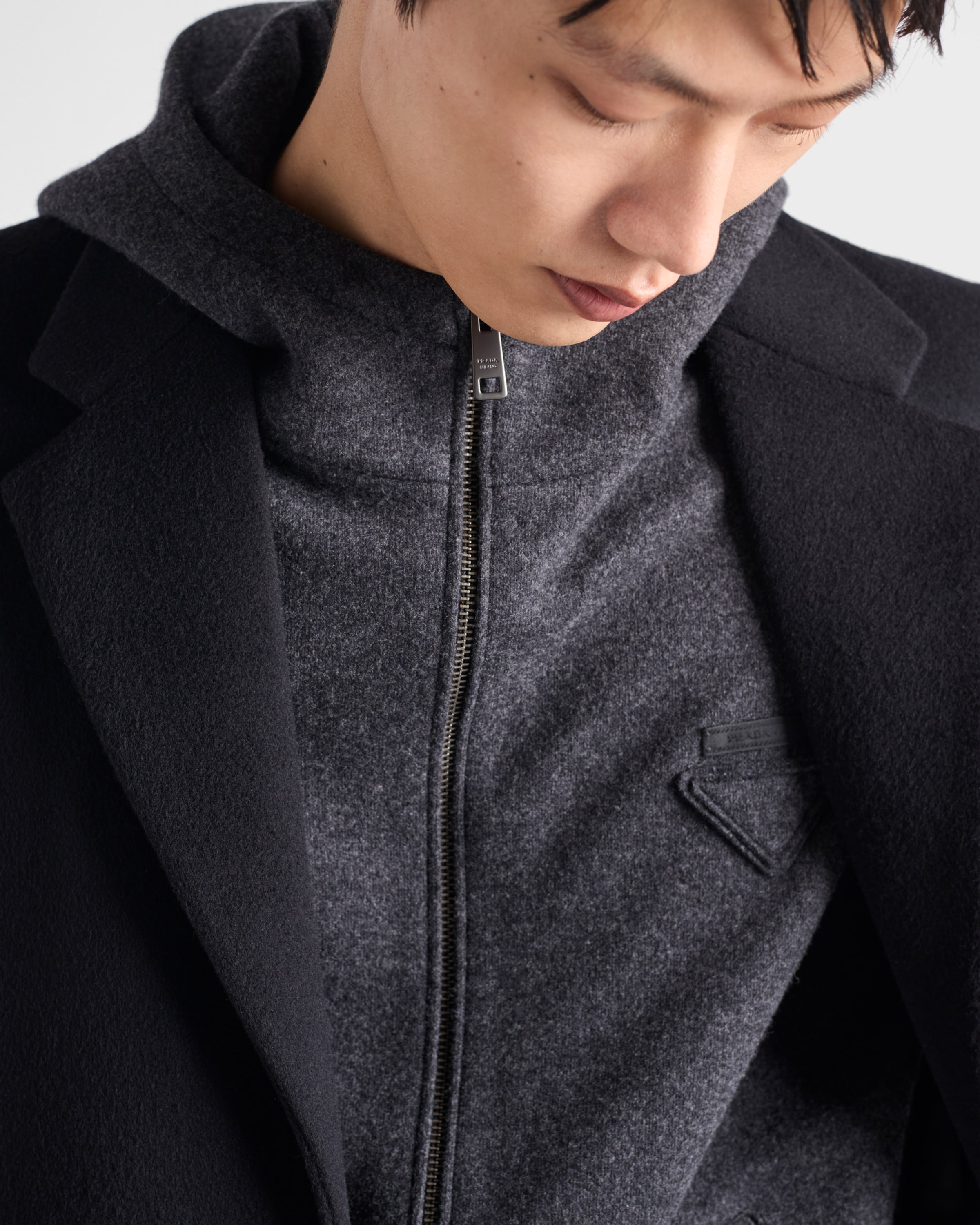 Wool and cashmere zipper vest - 3