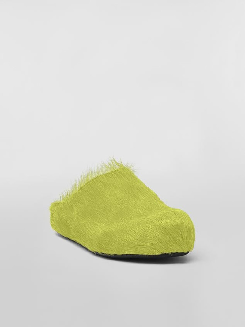 Marni LIME LONG-HAIR CALFSKIN FUSSBETT SABOT outlook