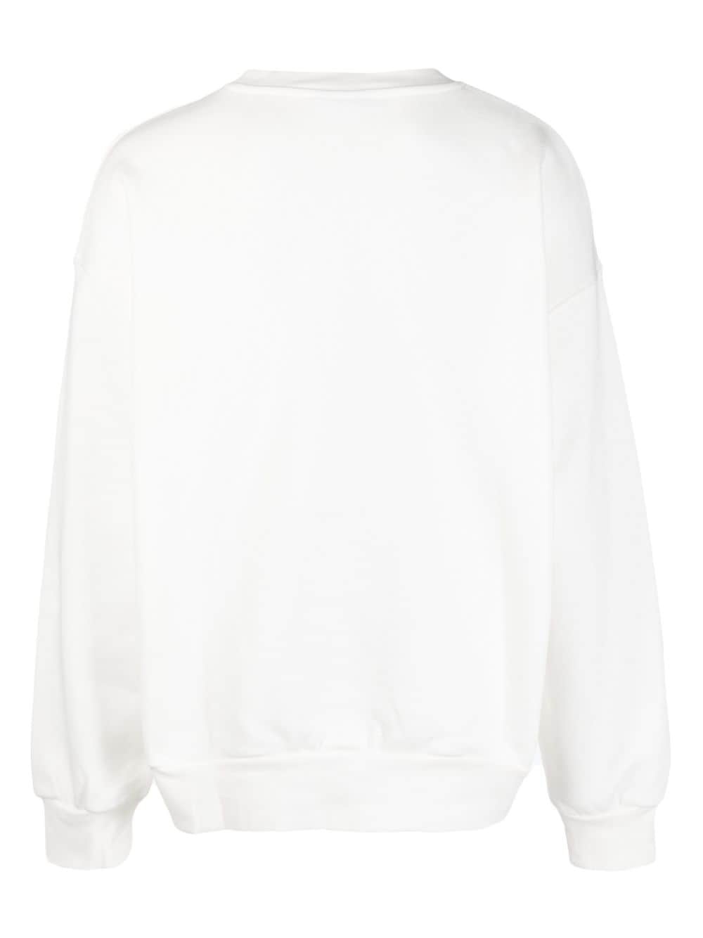 text-print organic cotton sweatshirt - 2