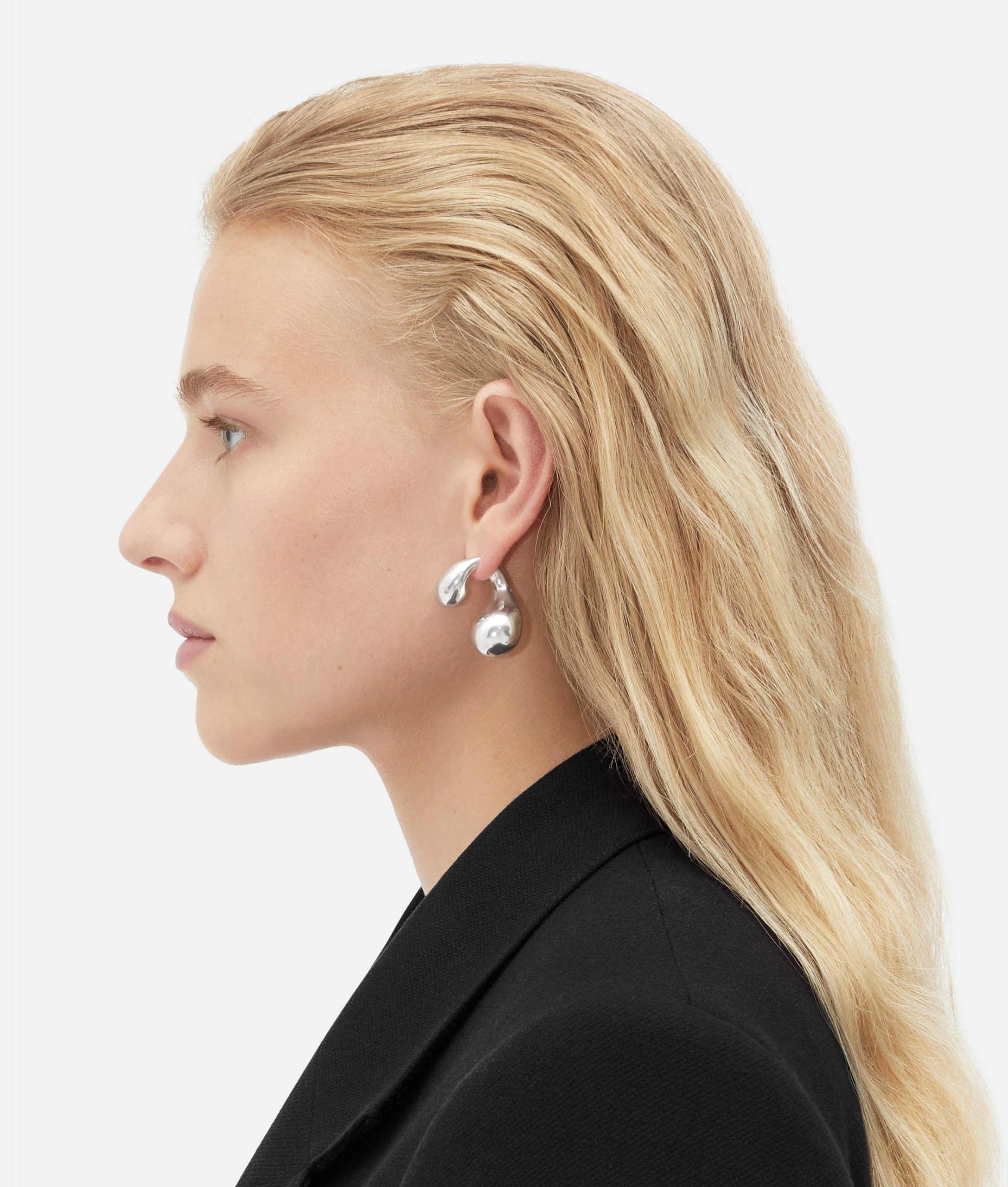 Bottega Veneta – Drop Earrings Silver - 3