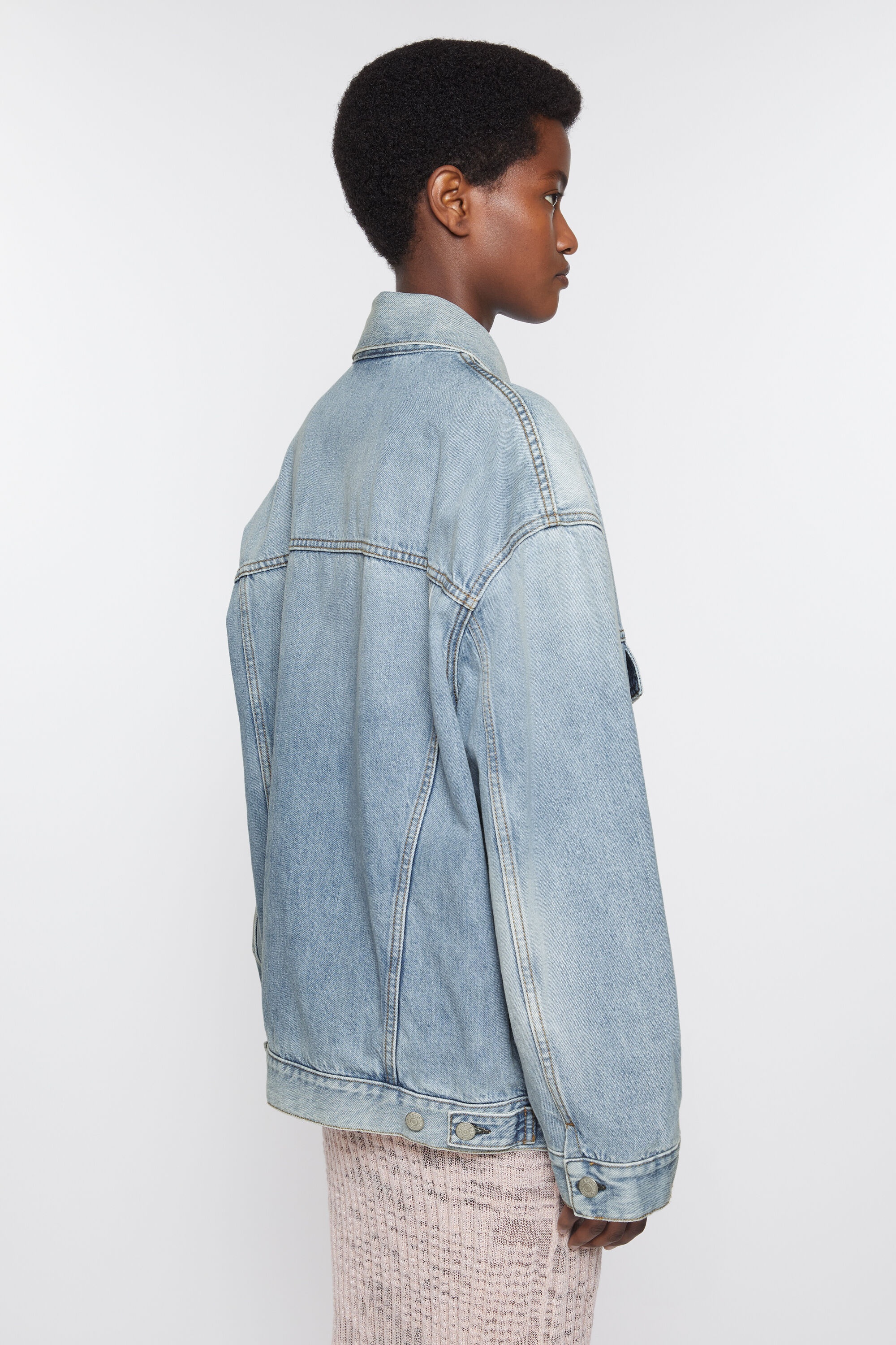 Denim jacket - Relaxed fit - Light blue - 4