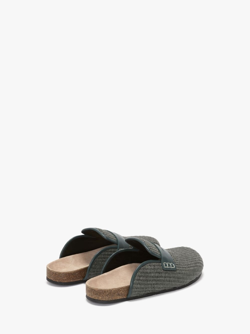 RAFFIA LOAFER MULES - 3