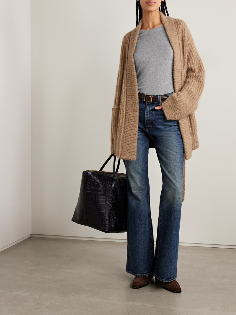 NILI LOTAN Elin Cotton And Cashmere-blend T-shirt outlook