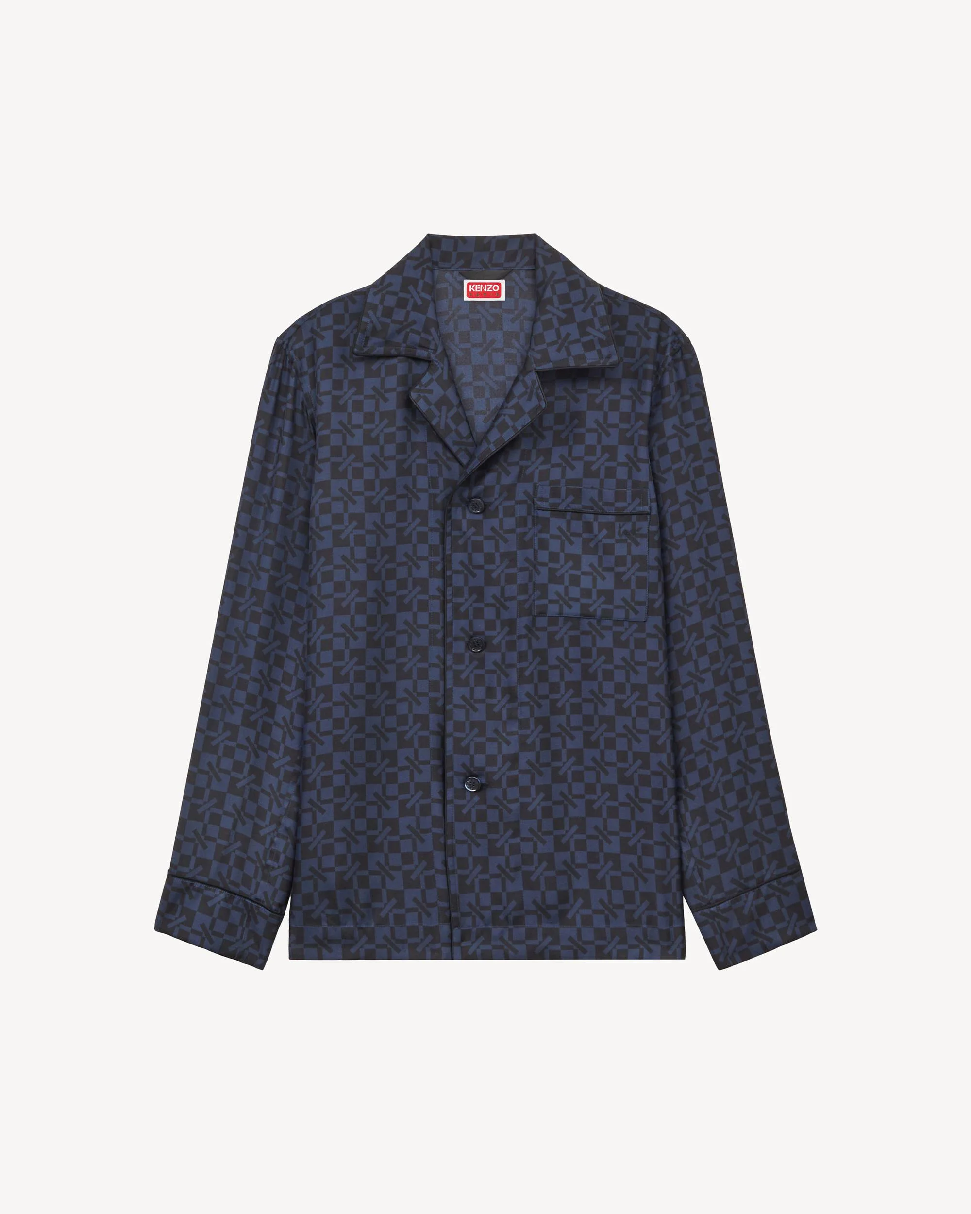 'Kenzogram' shirt in silk - 1