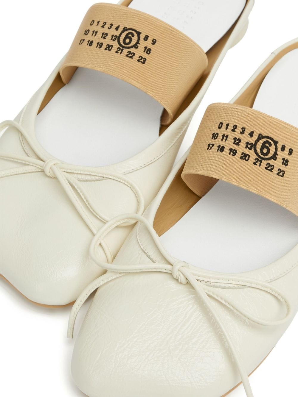 Anatomic numbers-strap ballerina shoes - 4