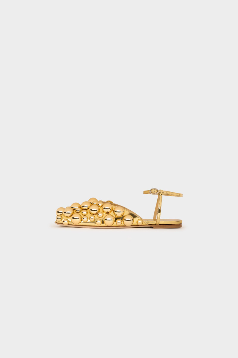 VIVIAN EMBELLISHED FLAT SHOES SILVER GOLD 1