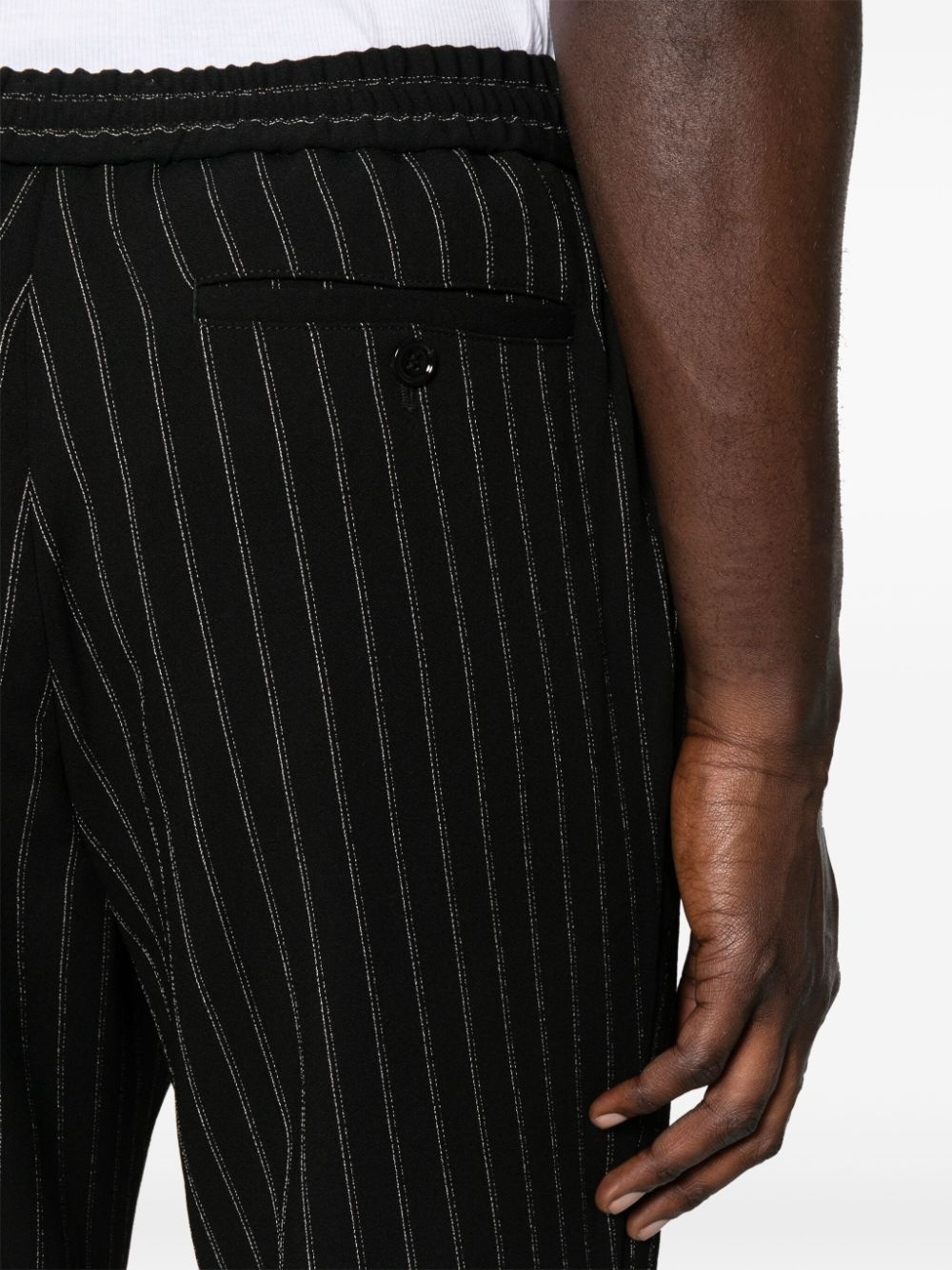 striped wool trousers - 5