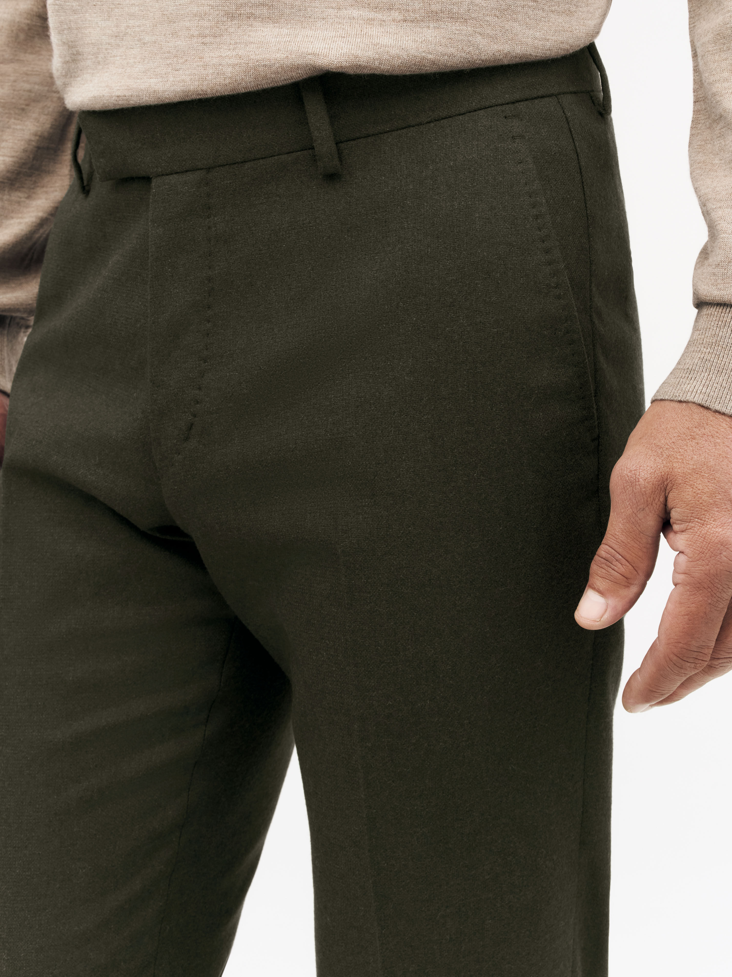 Tenuta Brushed Wool Trousers - 5