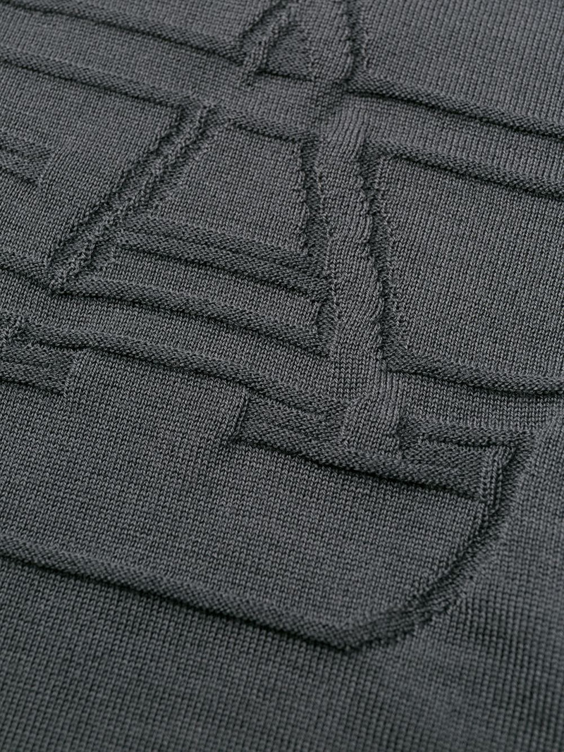 logo embroidered sweater 7