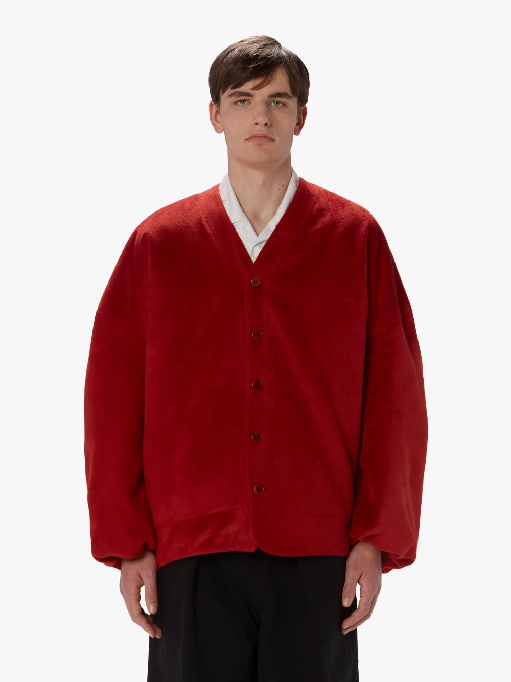 OVERSIZED V-NECK CARDIGAN - 2