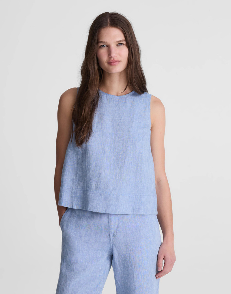 Shell Top in 100% Linen 3