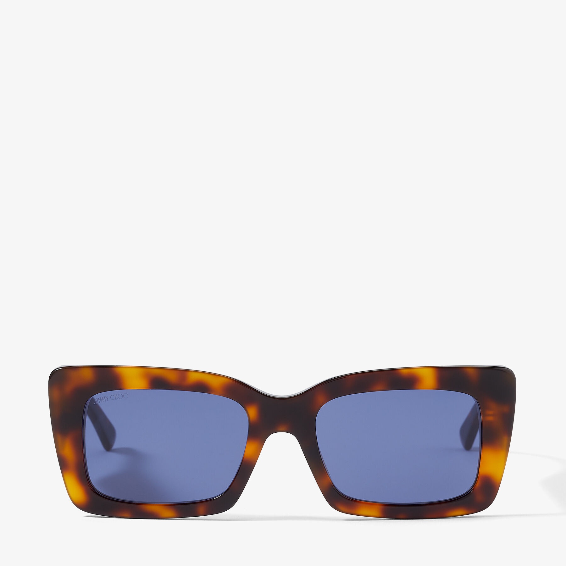 Vita
Dark Havana Square-Frame Sunglasses with Blue Lenses - 1