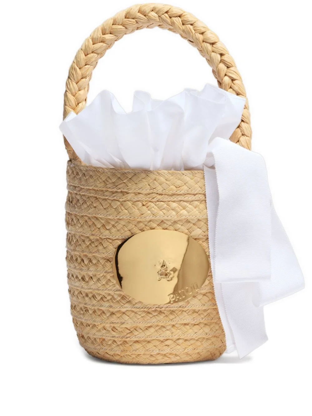Iconic raffia bucket bag - 1