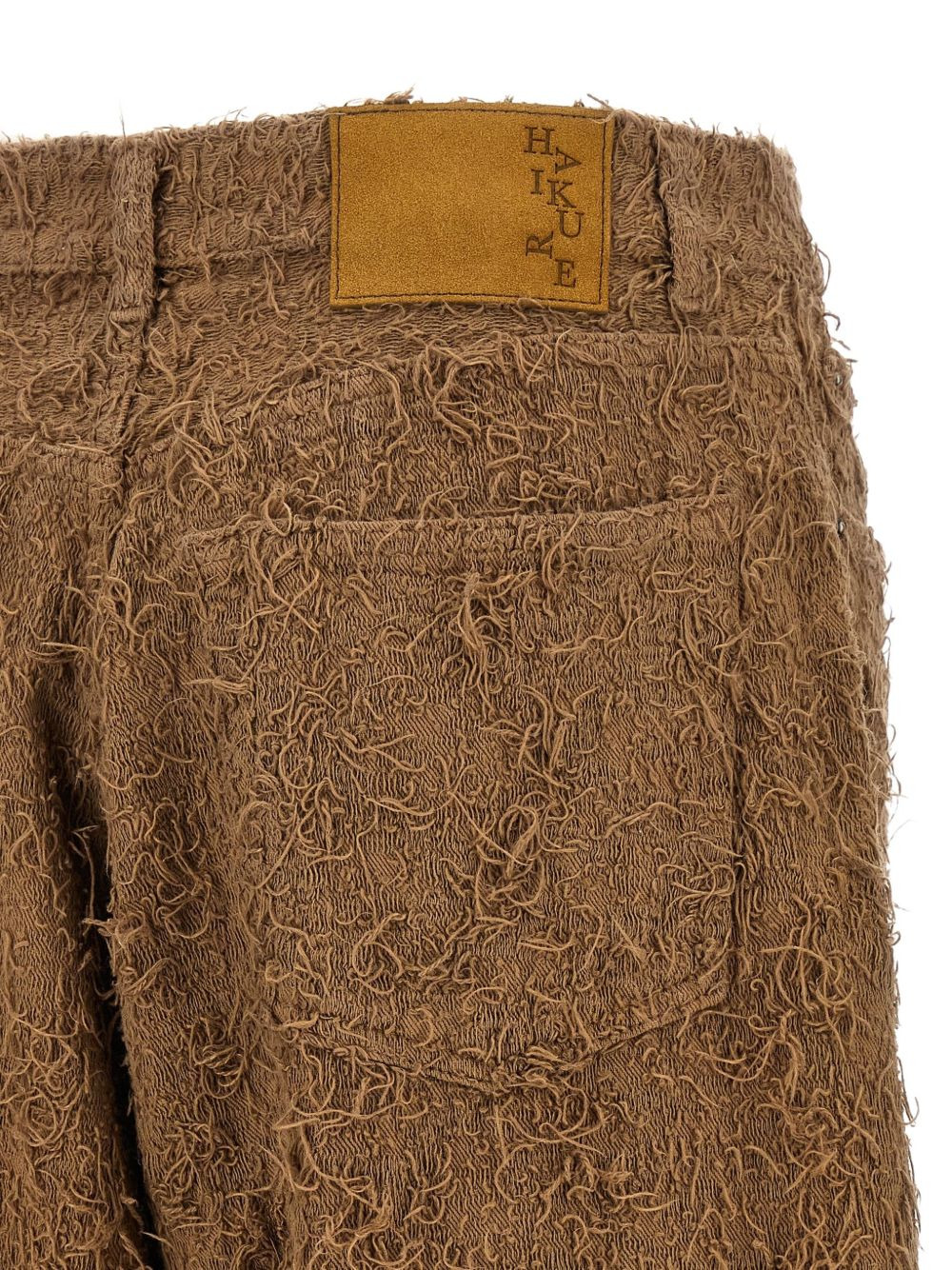 Becky fur-effect cotton jeans - 4