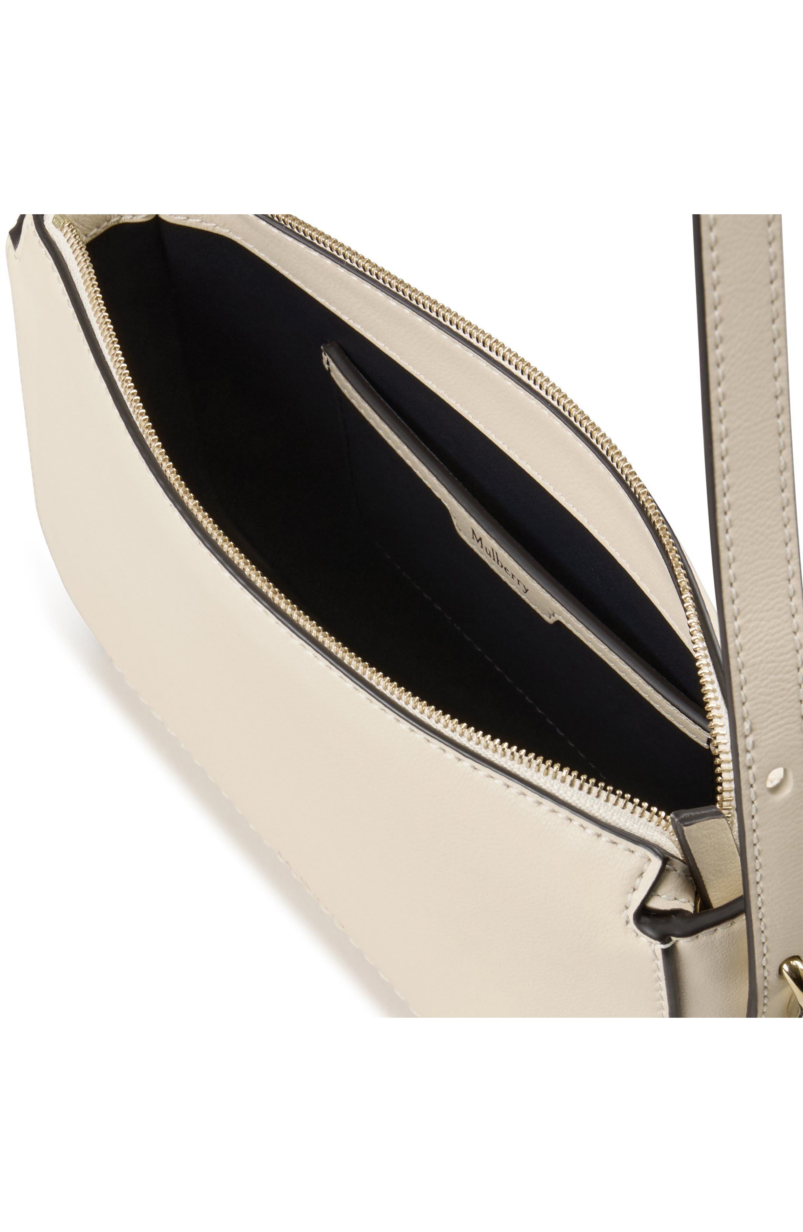 Mulberry Clovelly Leather Crossbody Bag in Eggshell at Nordstrom - 3