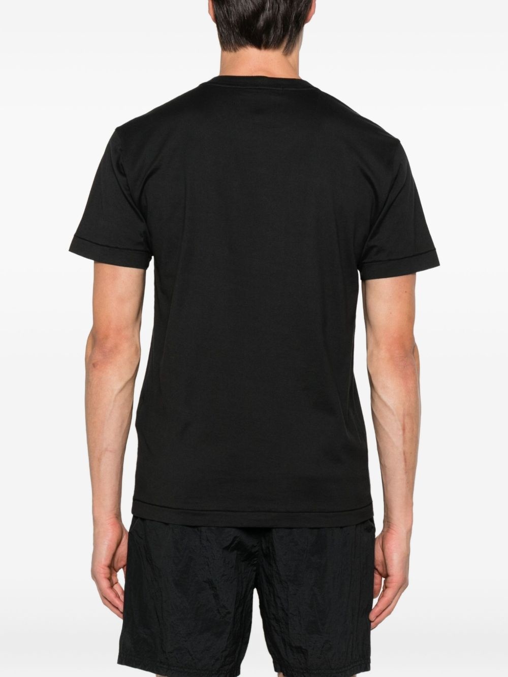 logo-patch cotton t-shirt - 3