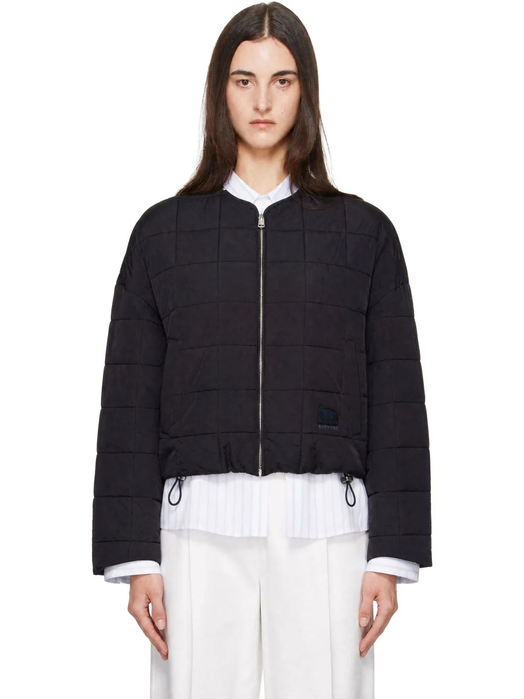 Black Quilted Jacket - 1