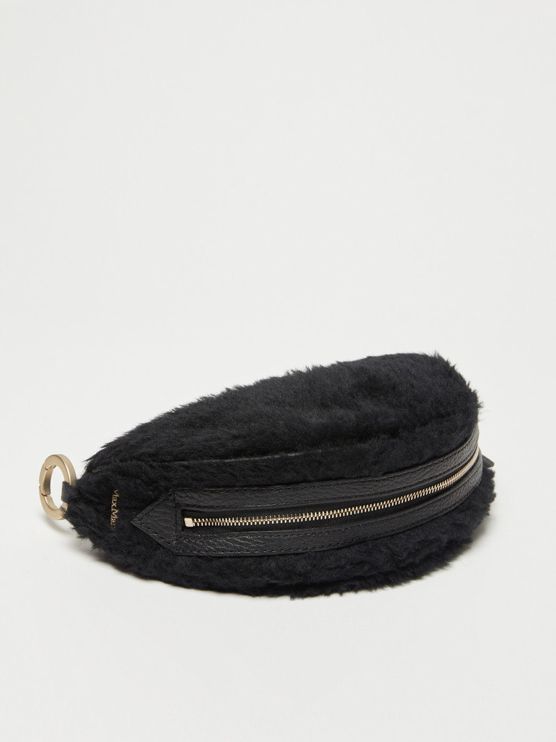 Max Mara JOLIE7 Teddy fabric clutch bag outlook