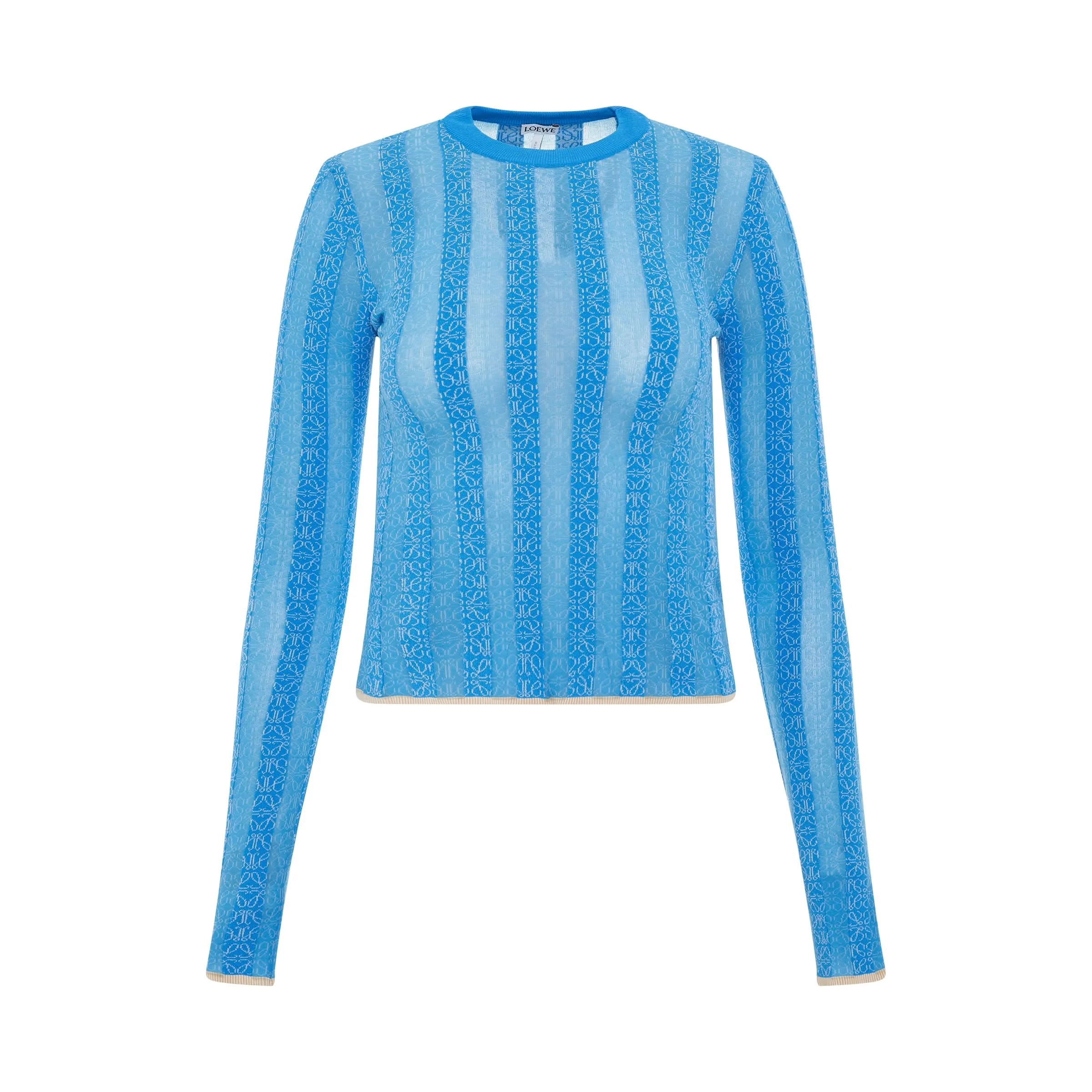 Anagram Devore Viscose Sweater in Light Blue - 1