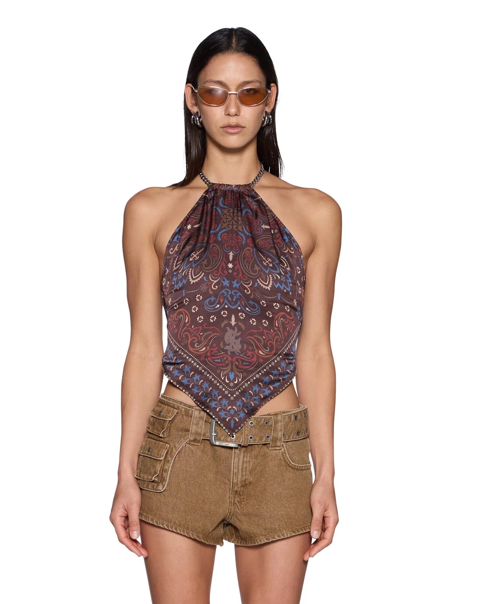 SCARF TOP FOLK BANDANA - 1