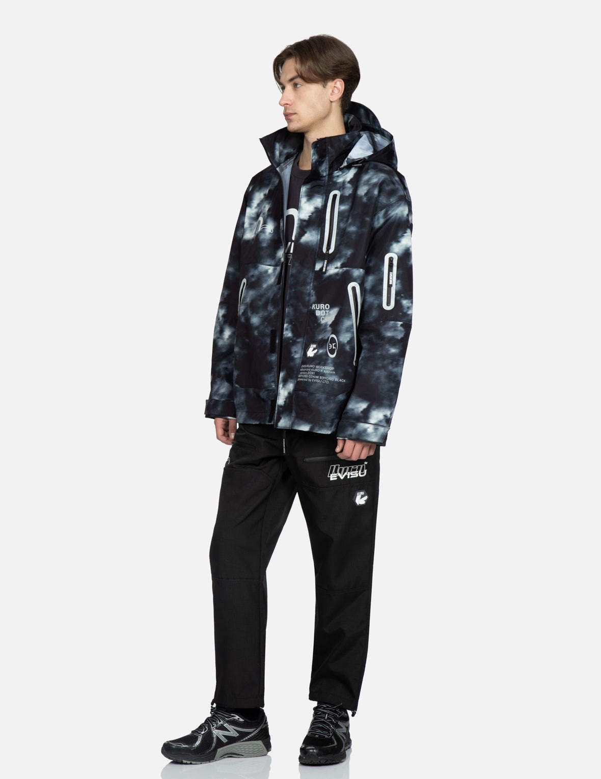 Allover Digital Print Hooded Windbreaker - 3