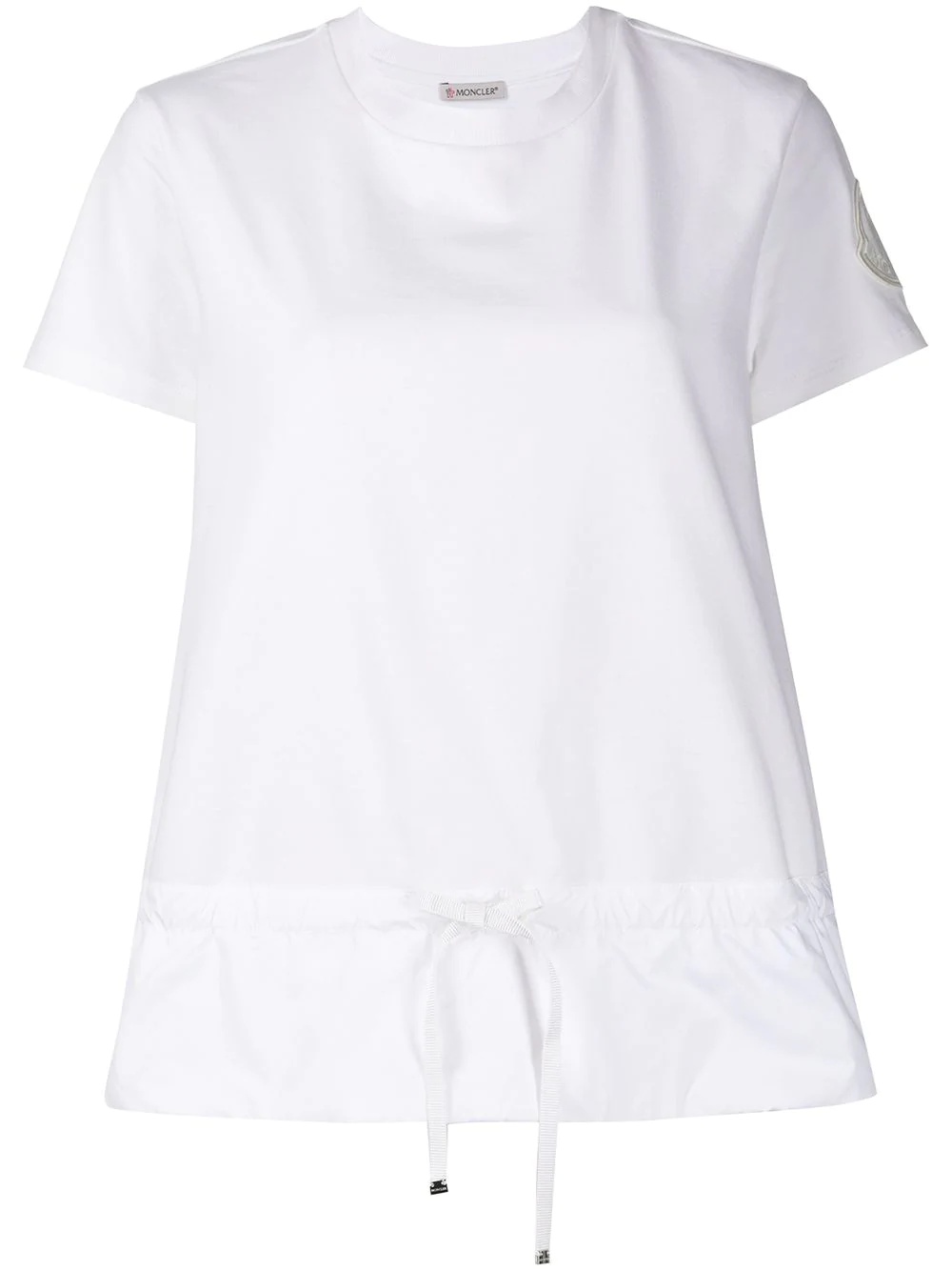 drawstring waist T-shirt - 1