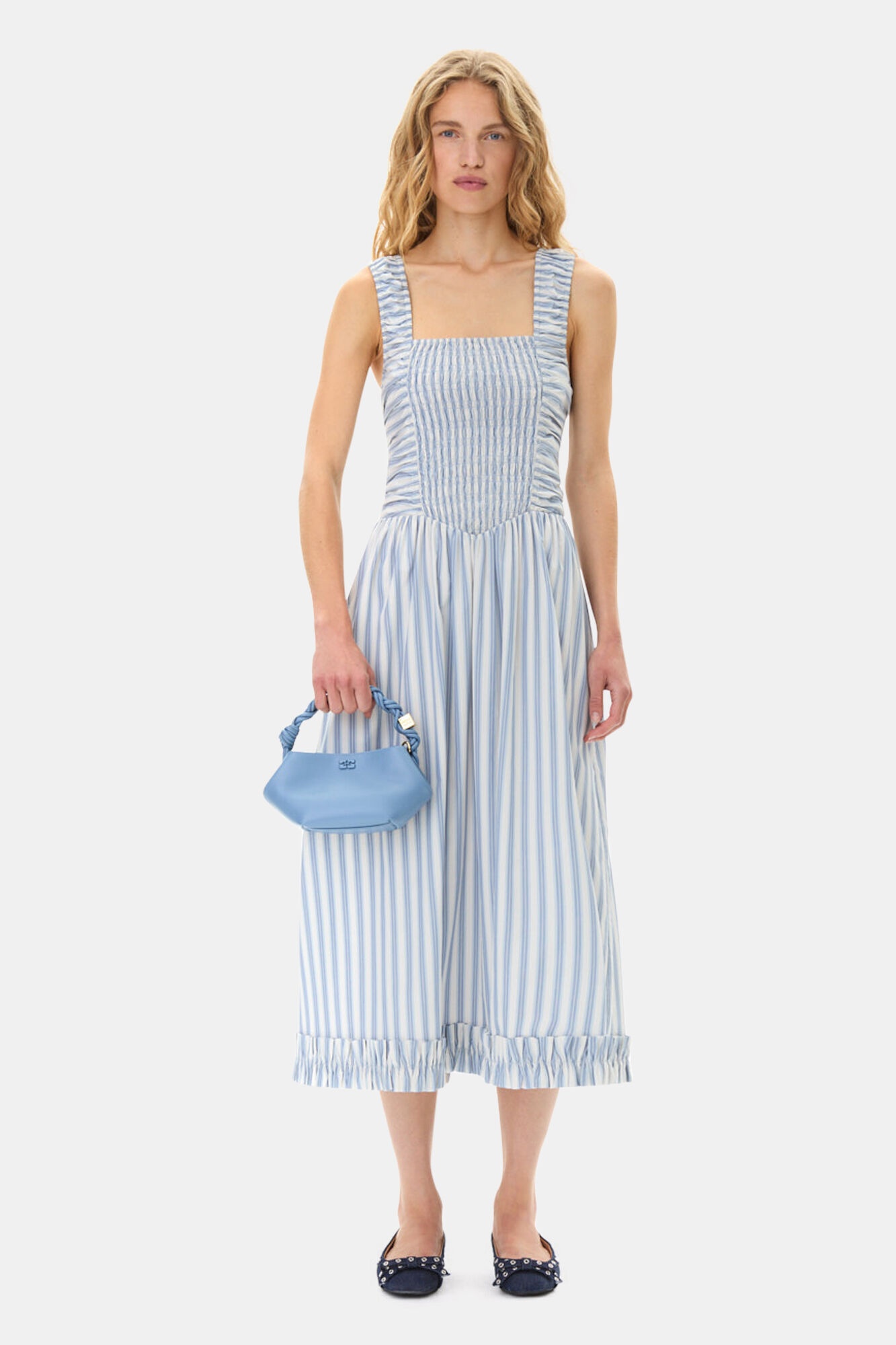 BLUE MINI GANNI BOU BAG - 5