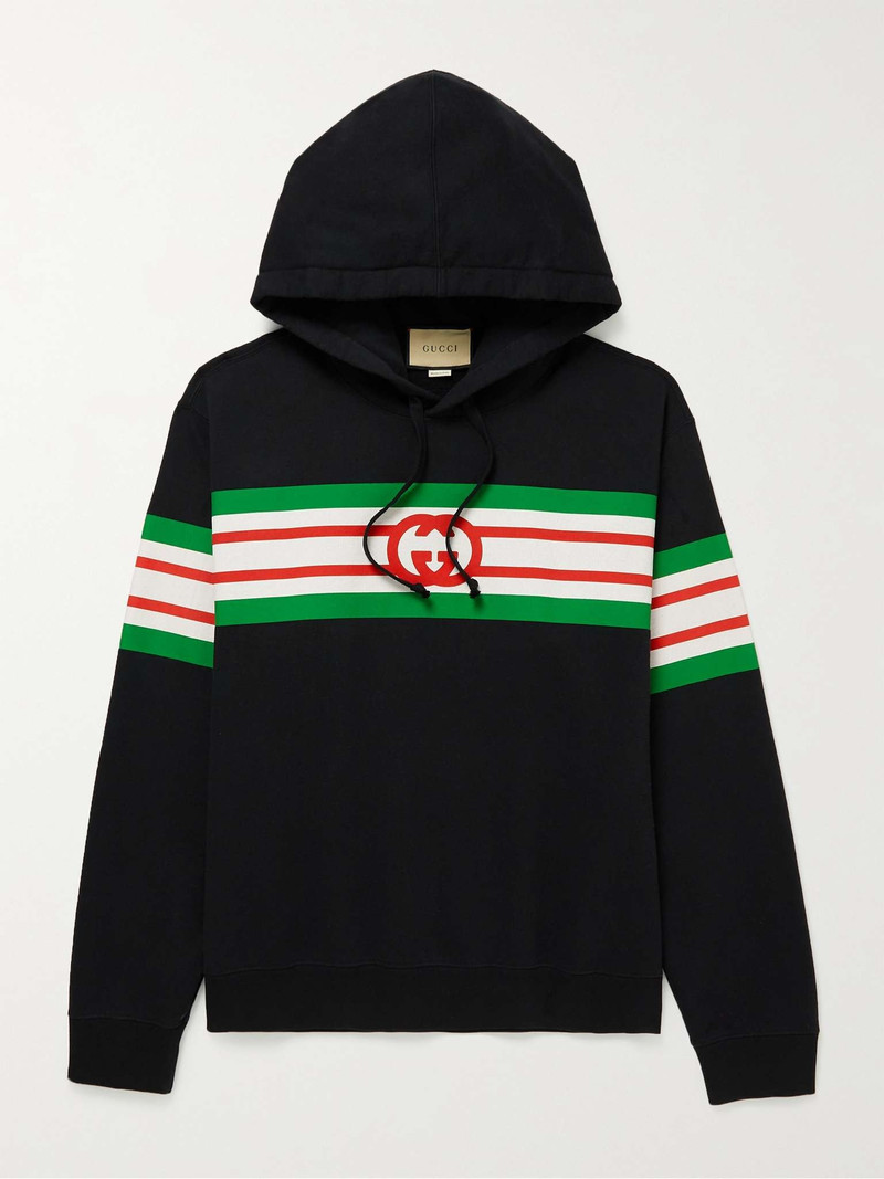 Logo-Print Cotton-Jersey Hoodie - 1